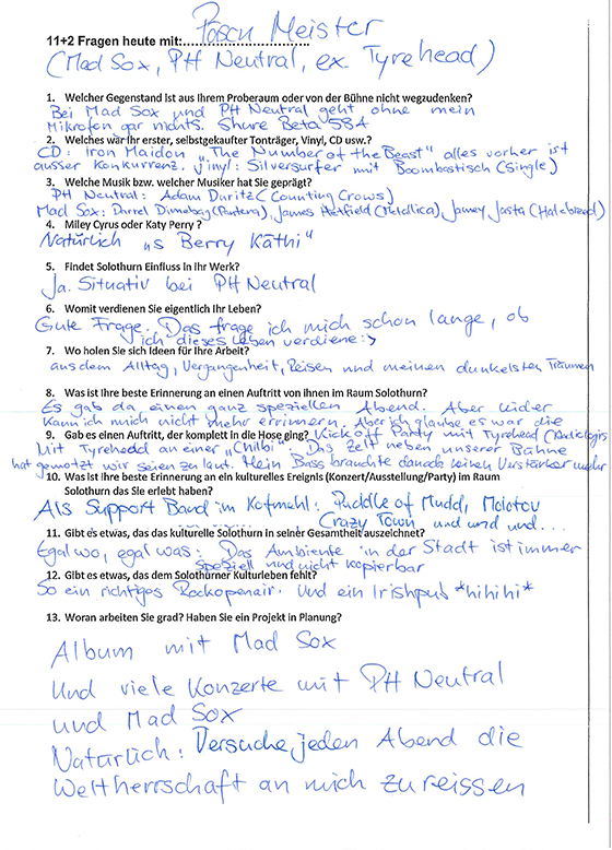 13 Fragen - Pascal Meister antwortet - zmitz