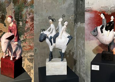 Skulpturen von Nadja Lerch in der Alten Brennerei